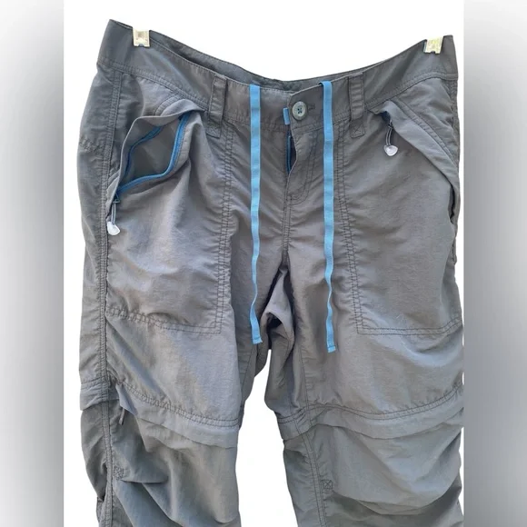 Eddie Bauer Sport Zip Off Convertible 5 Pocket Cargo Pants Size 6 Petite - Picture 7 of 11